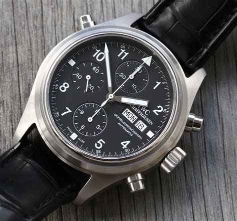 iwc fliegeruhr doppelchronograph|iwc pilot watch for sale.